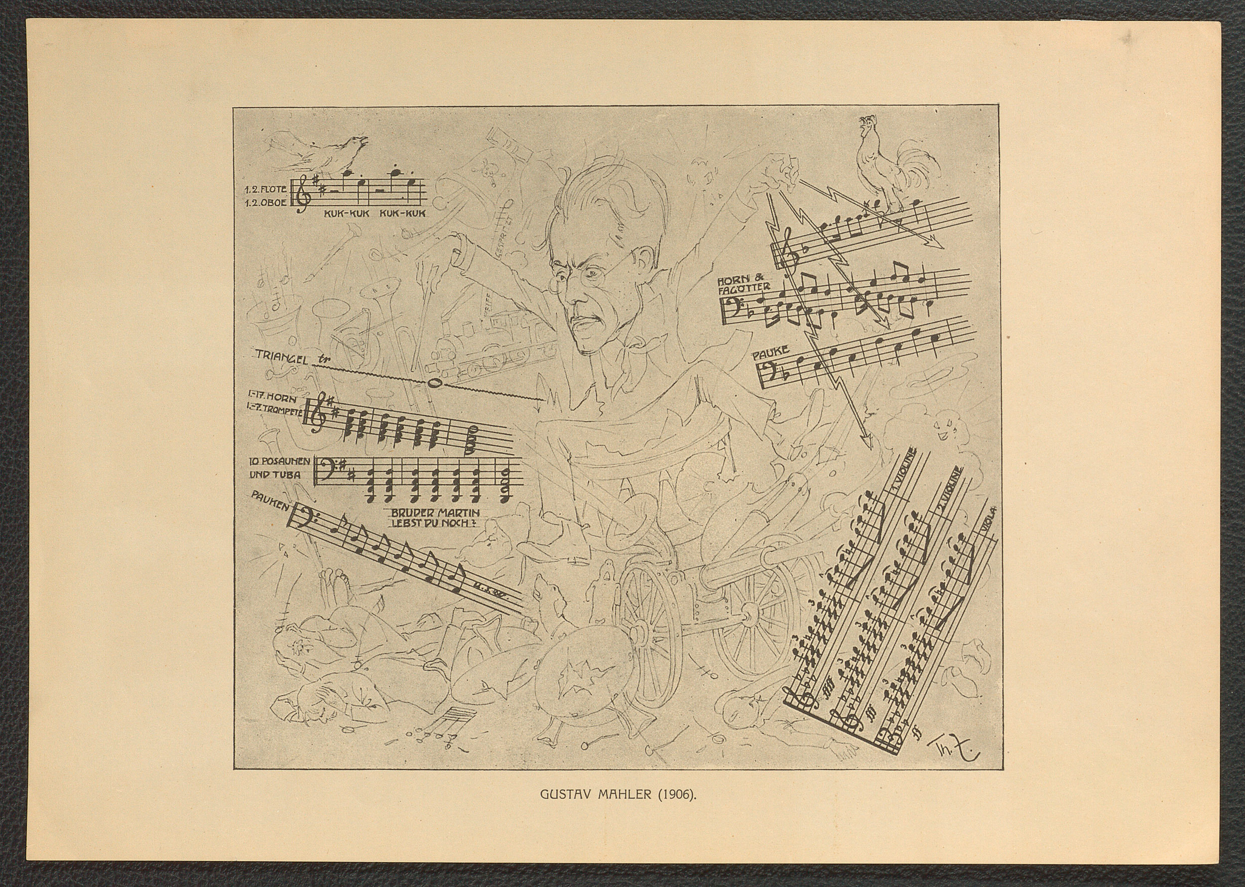 Gustav Mahler. (1906) von Theodor Zasche