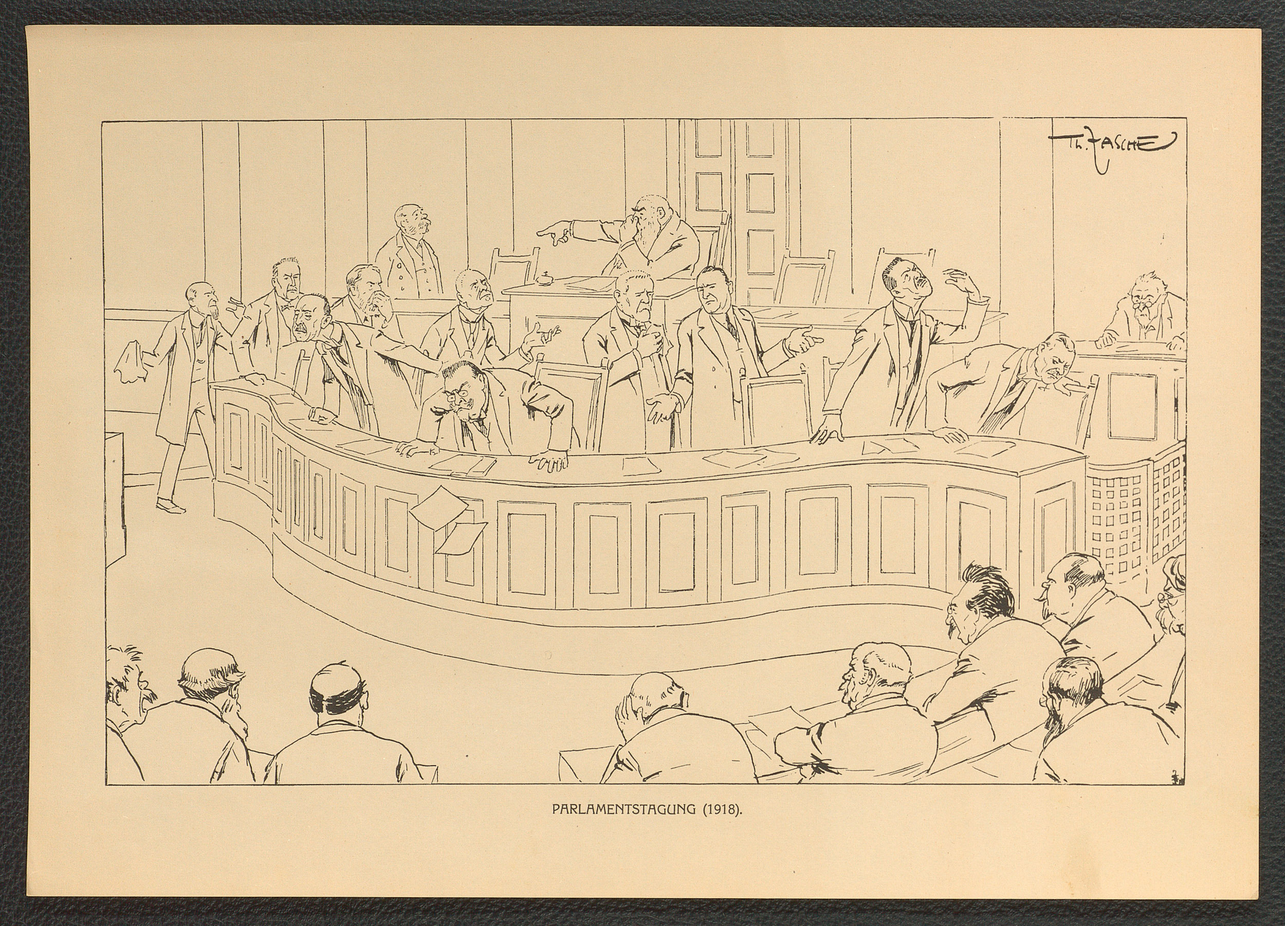 Parlamentstagung. (1918) von Theodor Zasche