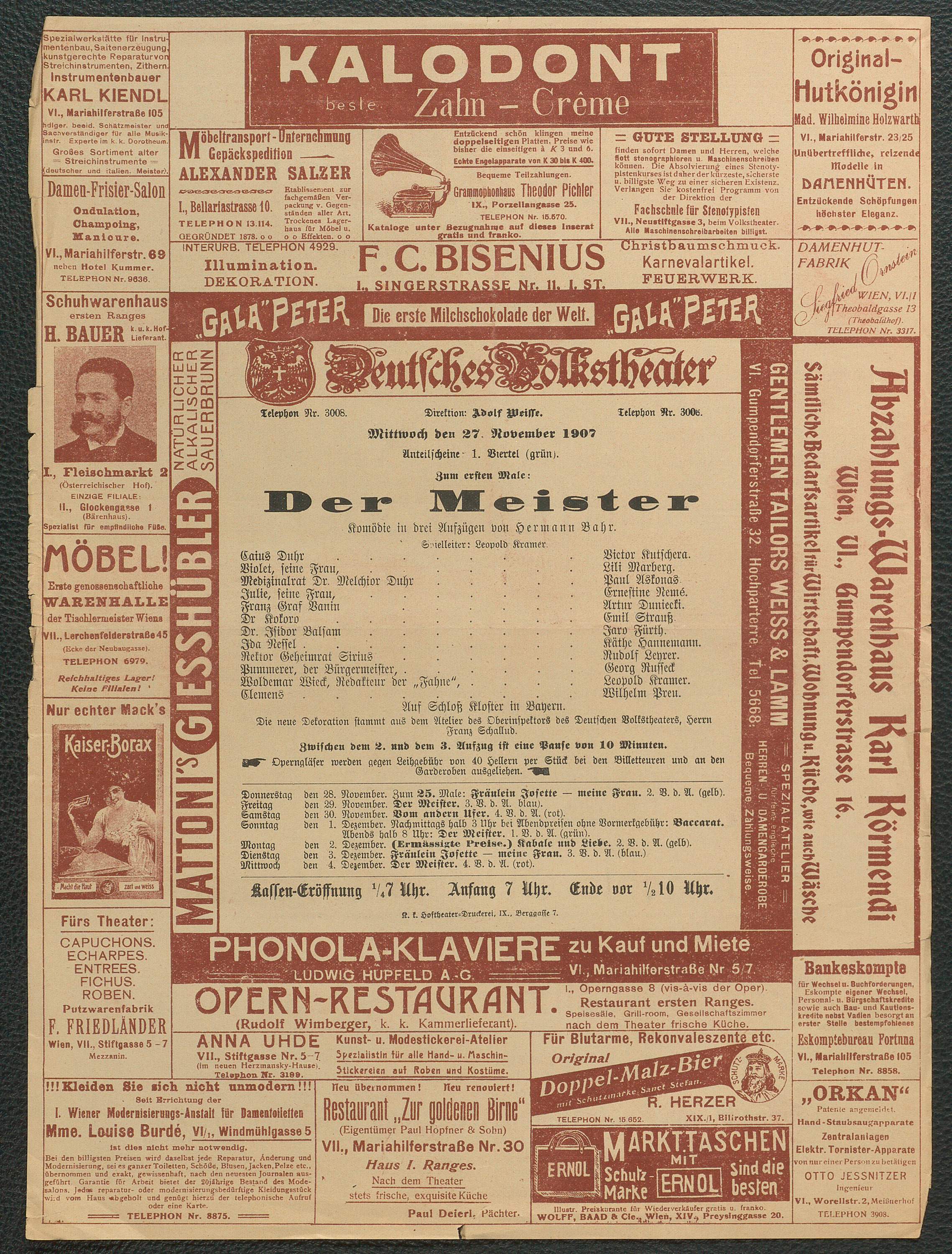 Der Meister von Hermann Bahr
