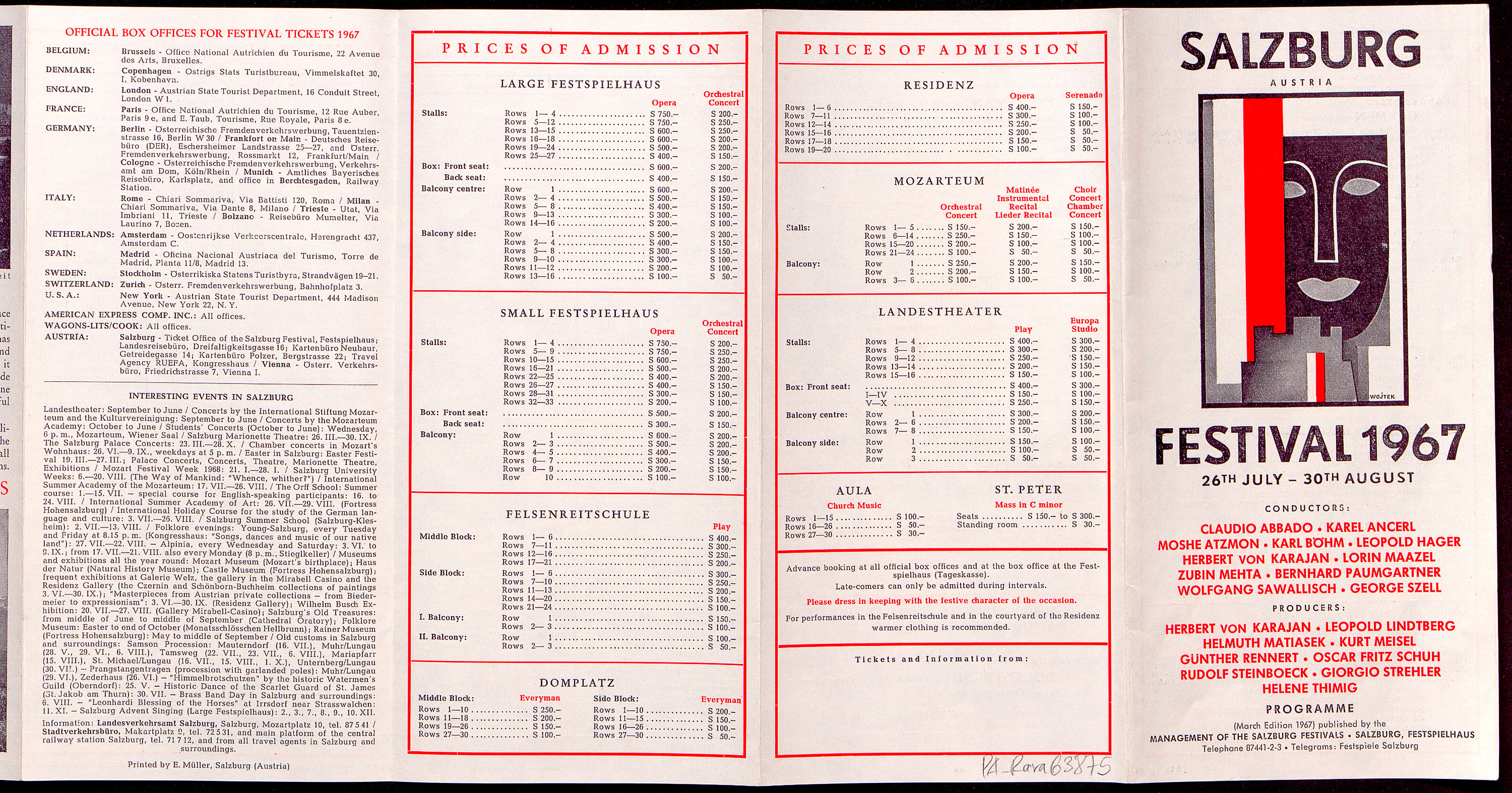 Salzburger Festspiele 1967