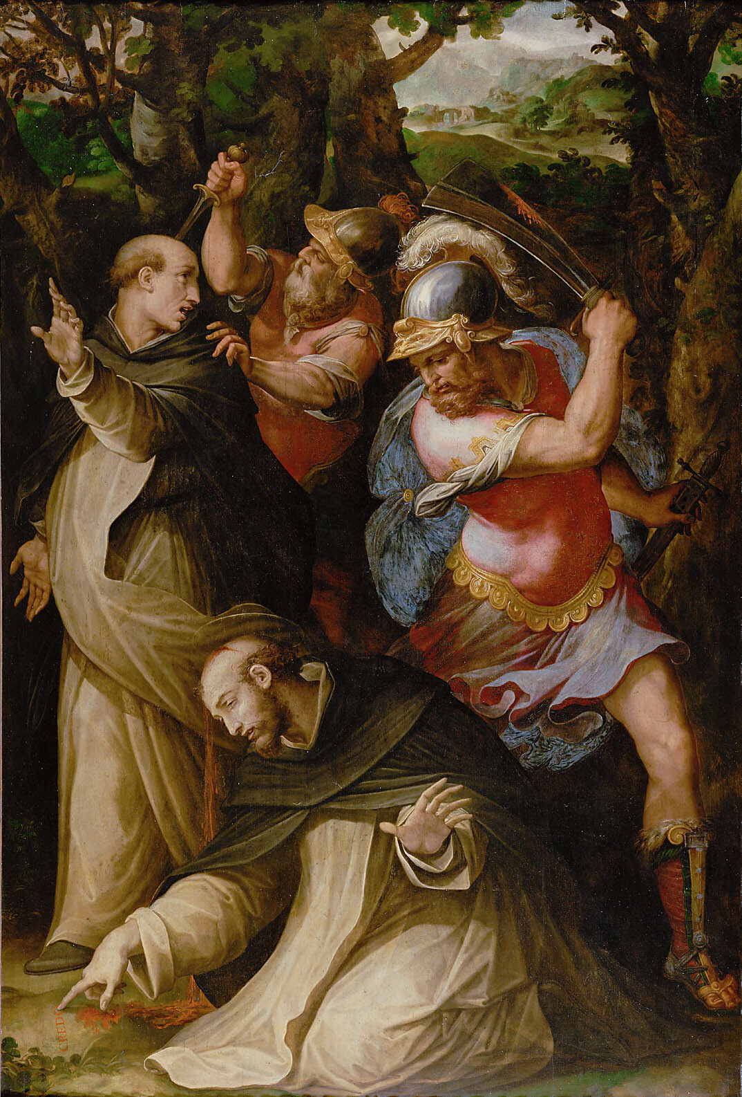 Tod des Hl. Petrus Martyr von Giorgio Vasari