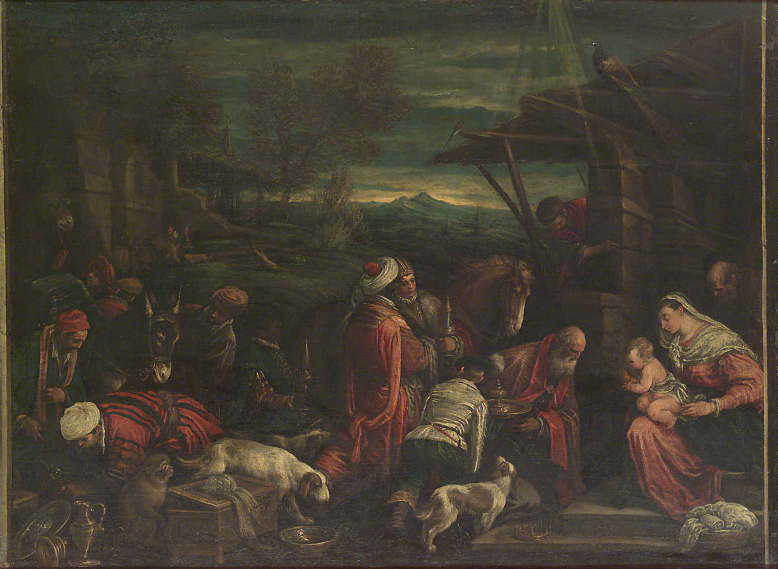Anbetung der Könige von Francesco da Ponte, gen. Francesco Bassano