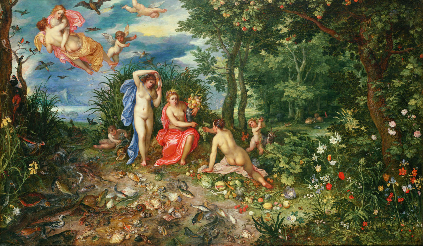 Ceres und die vier Elemente von Jan Brueghel d. Ä.