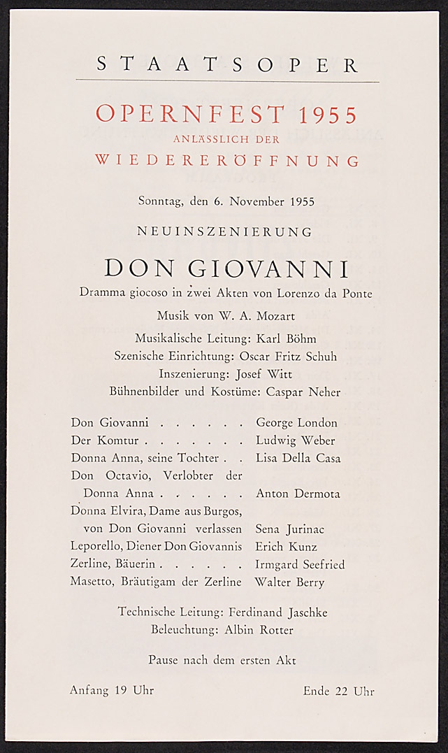 Don Giovanni von Wolfgang Amadeus Mozart