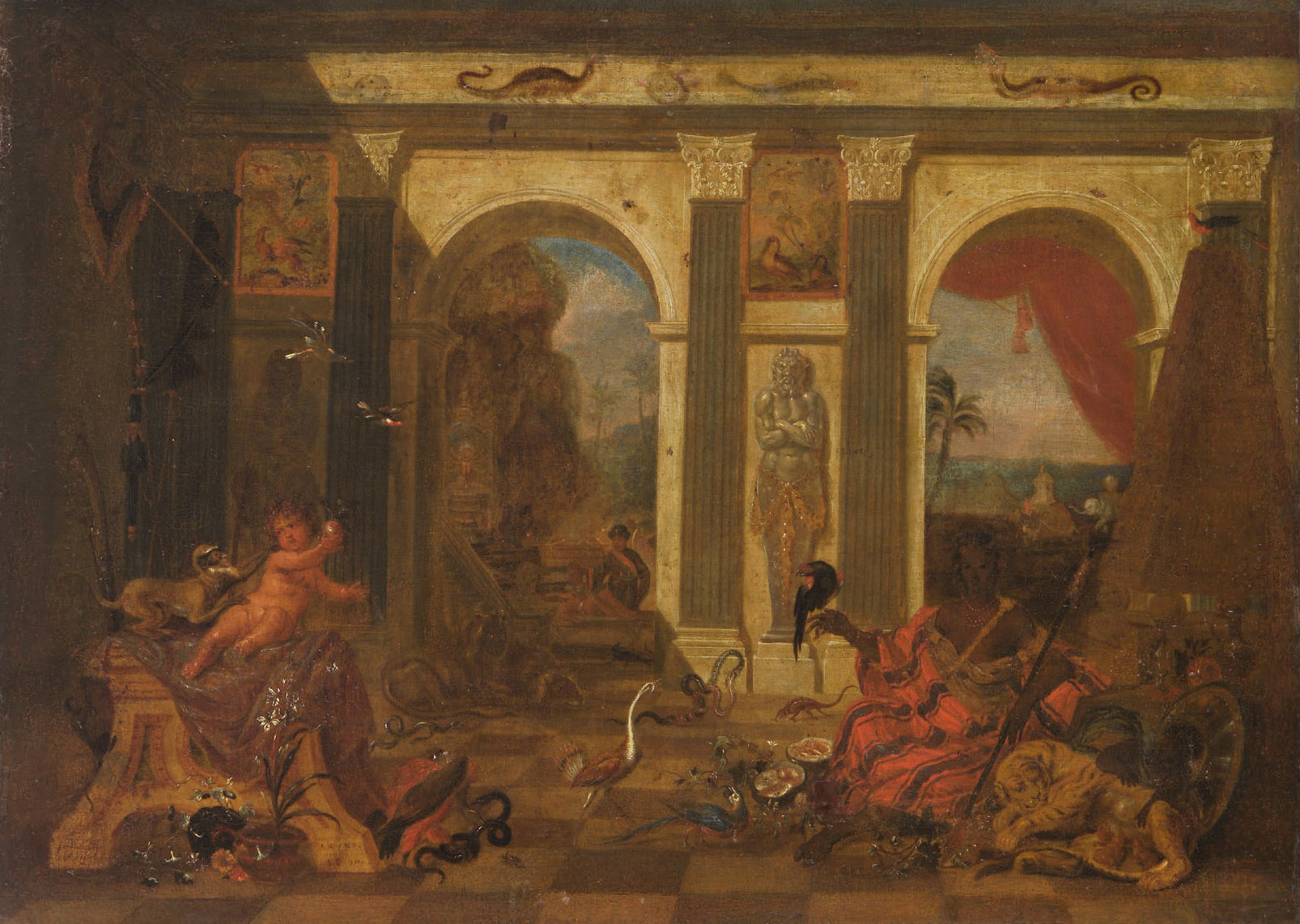 Afrika, Ferdinand van Kessel, 1690