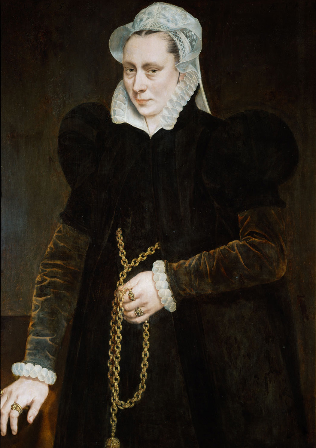 Weibliches Bildnis, Adriaen Thomas Key, 1575