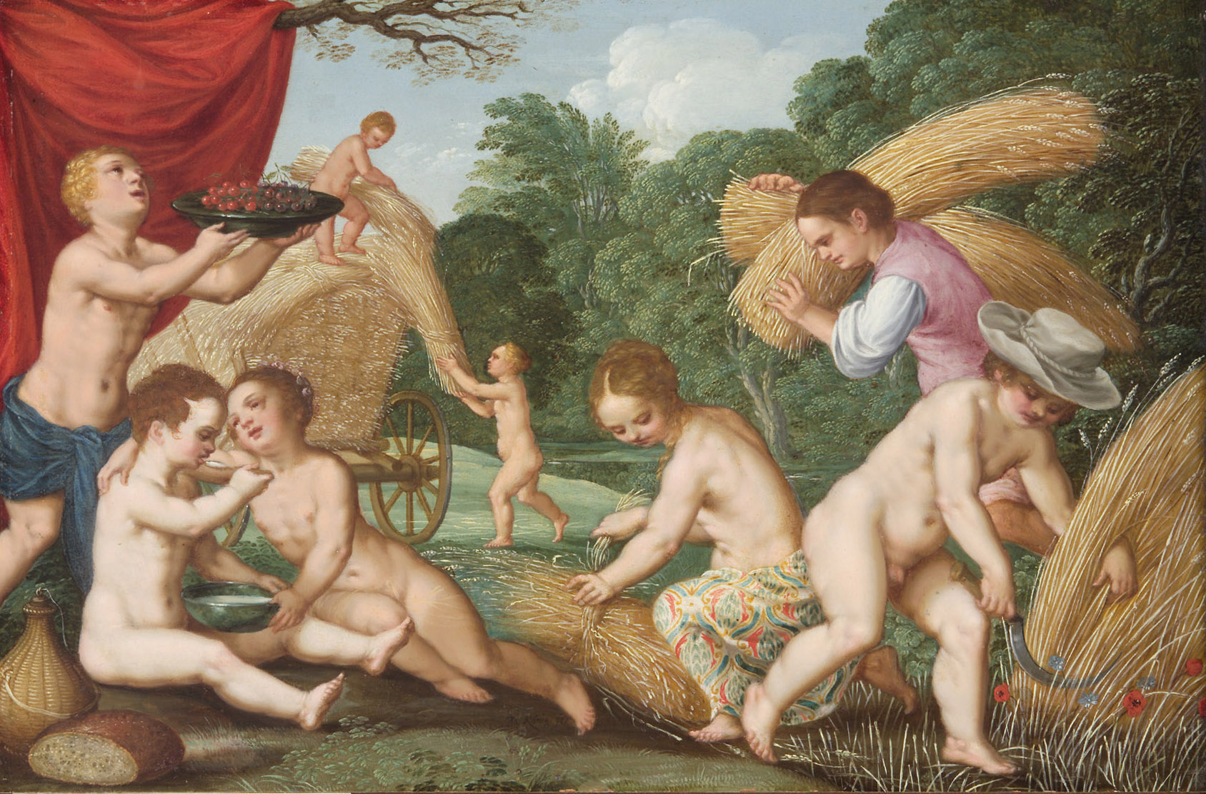 Sommer (Kornernte), Johann König, 1600-1650