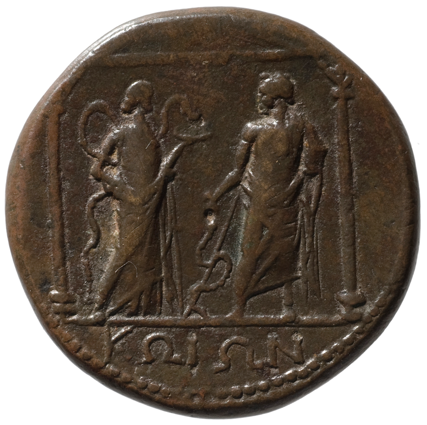 Kos: Marcus Aurelius, Marcus Aurelius für Commodus caesar, 164-180
