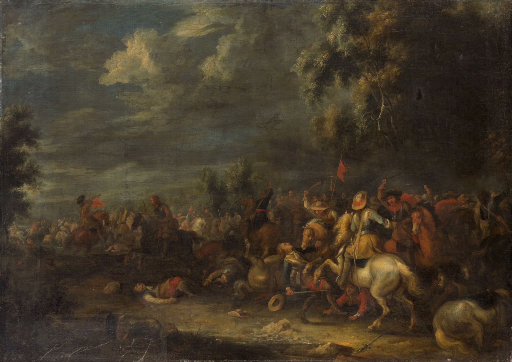 Reitergefecht, Иоганн Филипп Лемке, 1650-1675