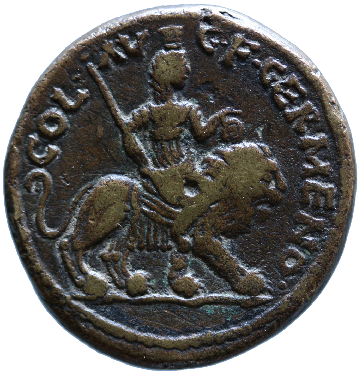 Germe (Germanokoloneia): Commodus, Commodus, 182-184