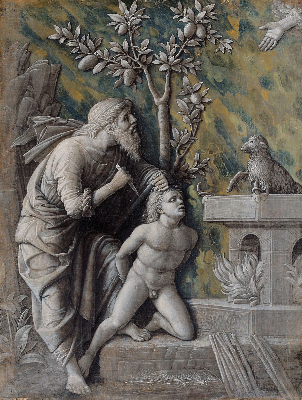 Opferung Isaaks, Andrea Mantegna, 1490-1495