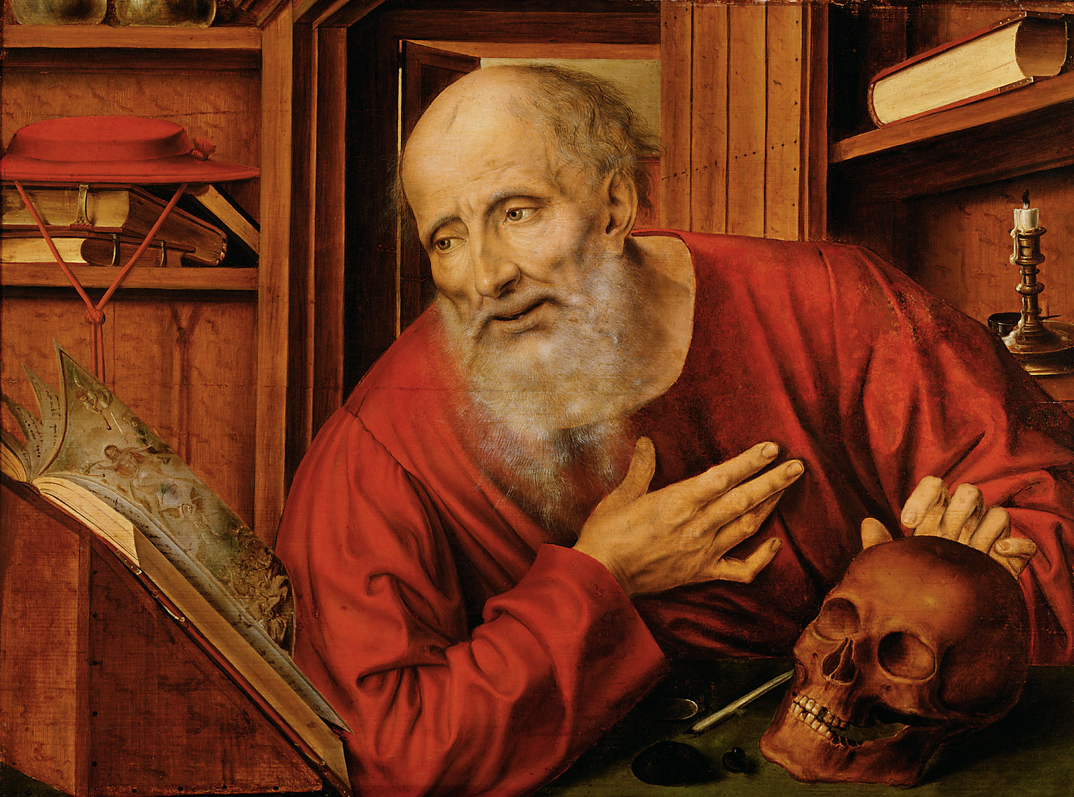 Hl. Hieronymus in der Zelle, Quinten Massys, 1525-1550