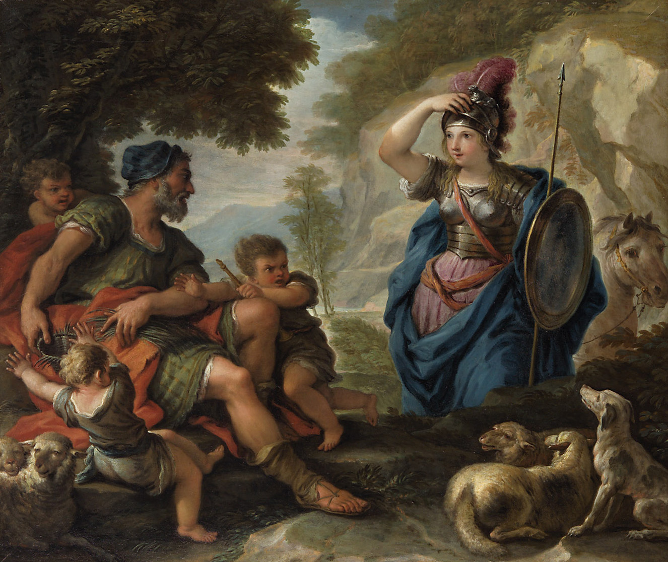 Erminia bei den Hirten, Paolo De Matteis, 1713-1717