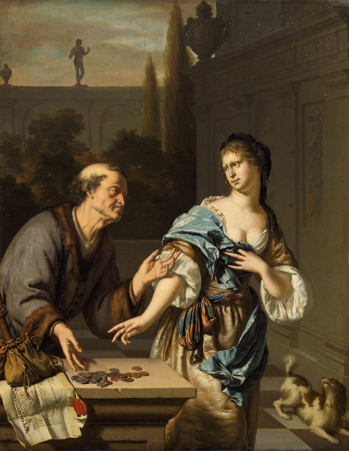 Wollüstiger Alter, Willem van Mieris, 1683