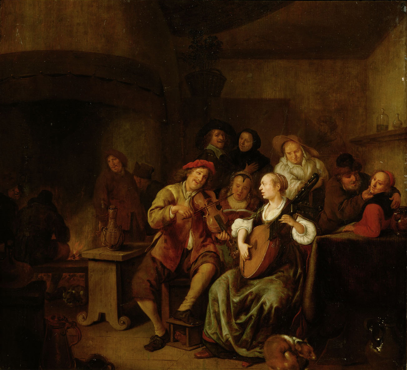 Musizierende Bauerngesellschaft, Ян Минсе Моленар, 1635-1665