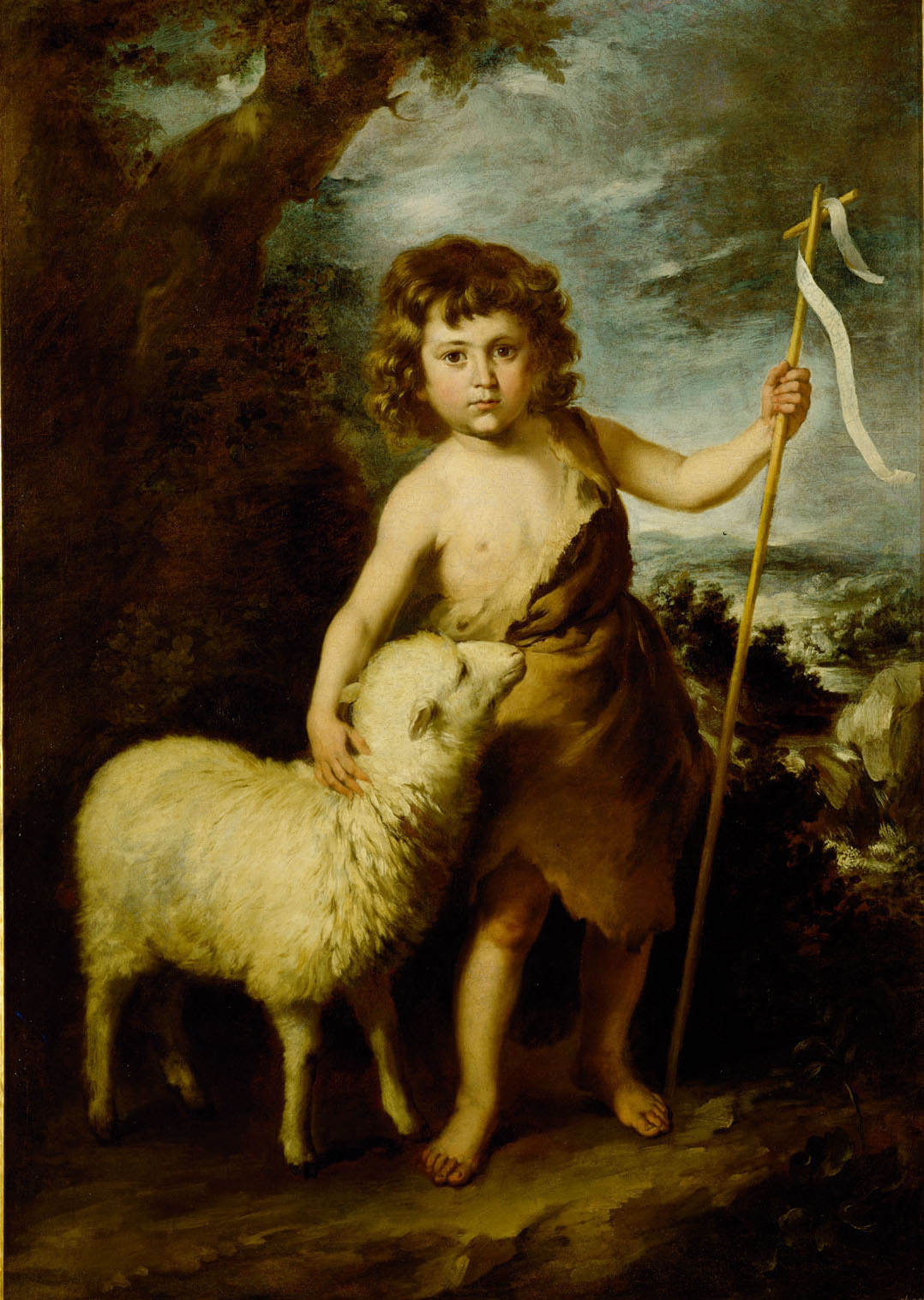Johannes d. Täufer als Kind, Bartolomé Estéban Murillo, 1645-1655