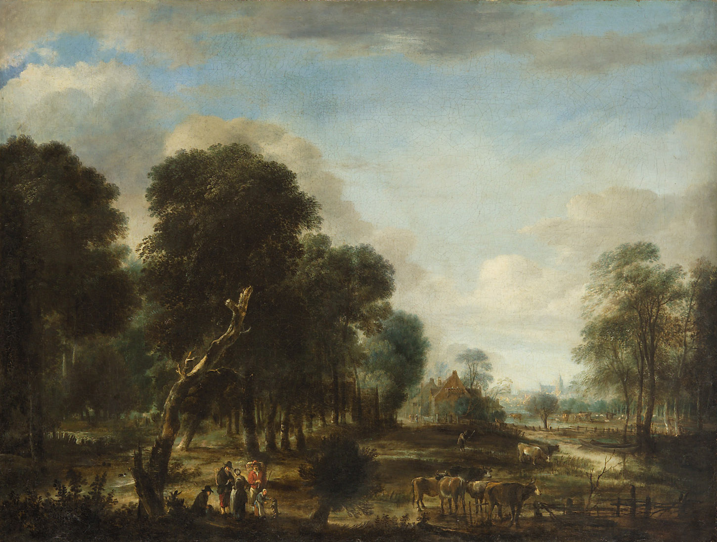 Wasserreiche Waldgegend, Aert van der Neer, 1640-1650