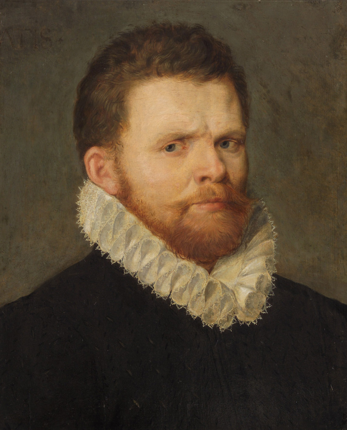 Bildnis eines rotblonden bärtigen Mannes mit Halskrause, Niederländisch, 1565-1595