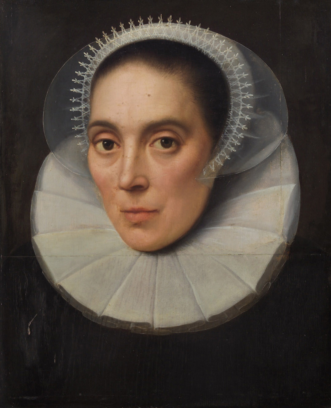 Weibliches Bildnis, Niederländisch, 1590
