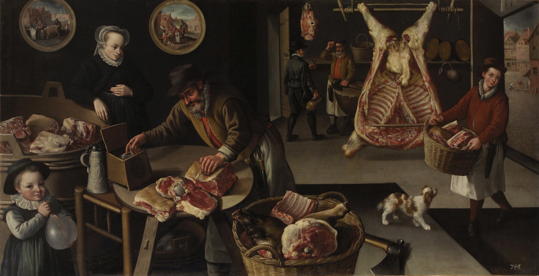 Fleischmarkt (November-Dezember), Jan Baptist Saive d. Ä., 1590