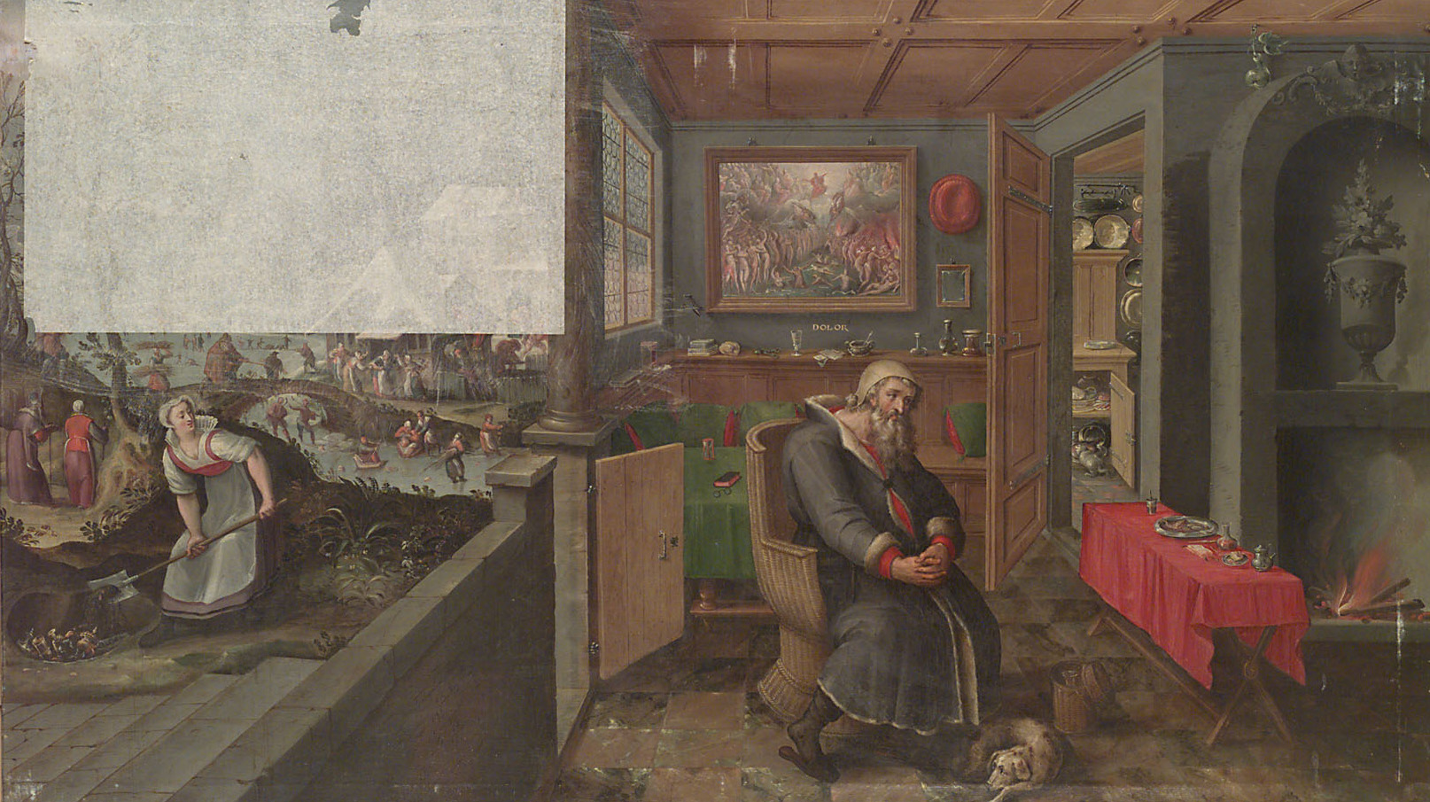 Winter (Hiems-Dolor), Niederländisch, 1585-1615