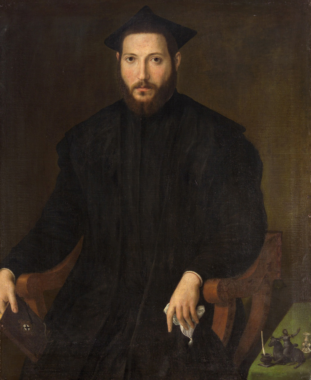 Bildnis eines Geistlichen, Oberitalienisch, 1525-1565