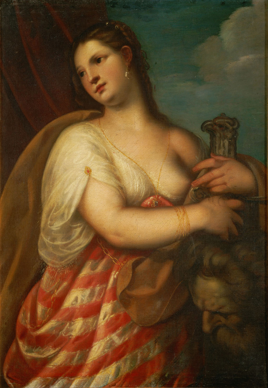 Judith mit dem Haupt des Holofernes, Alessandro Varotari, gen. Il Padovanino, 1600-1636