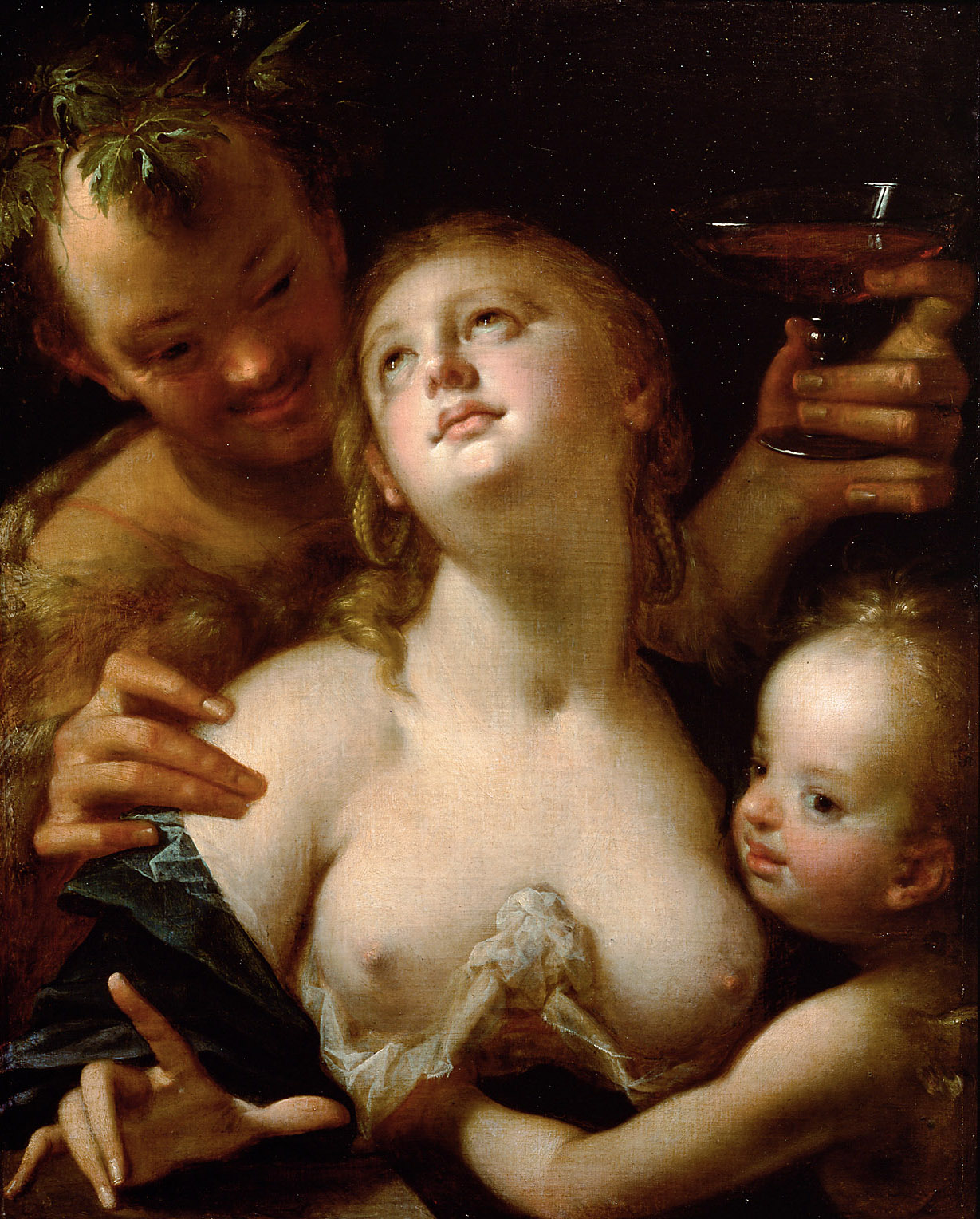 Bacchus, Venus und Amor, Hans von Aachen, 1595-1600