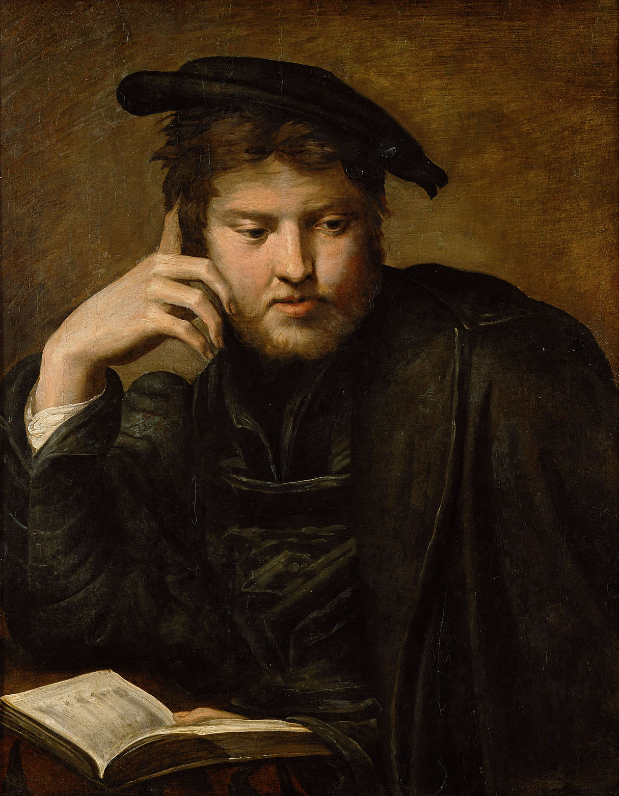 Bildnis eines Mannes mit Buch, Francesco Mazzola gen. Parmigianino, 1525-1526