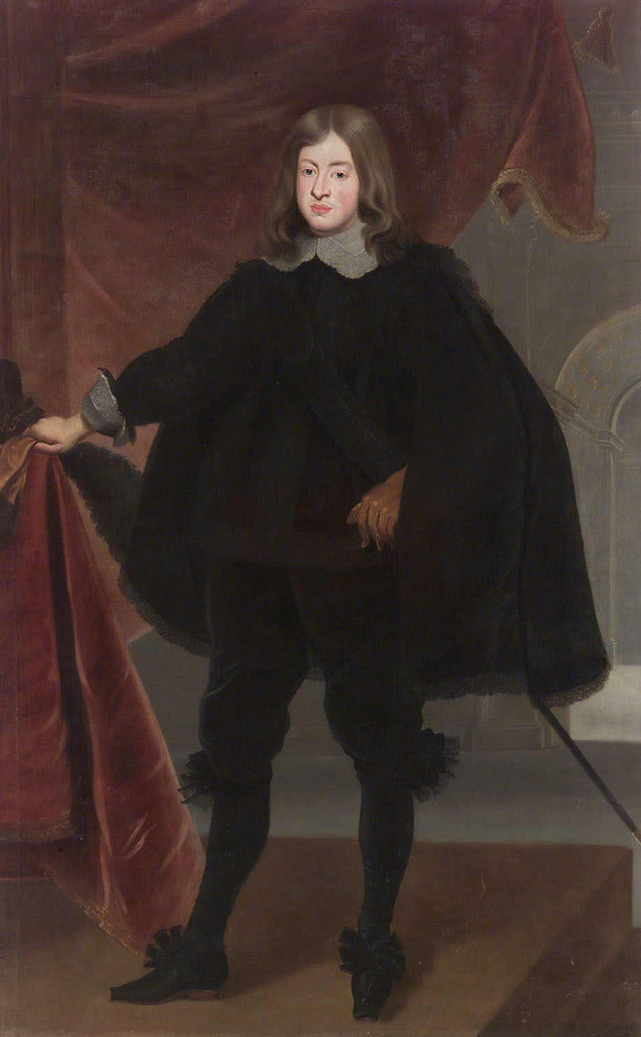 Ferdinand IV. (1633-1654), römischer König, Sohn von Ferdinand III., in schwarzer Kleidung, Frans Luycx, 1644-1654