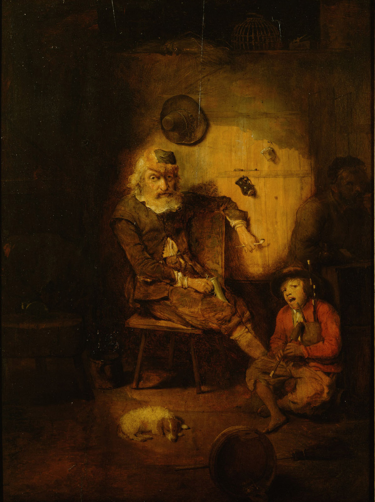 Bauern in einer Hütte, Christoph Paudiß, 1662-1666