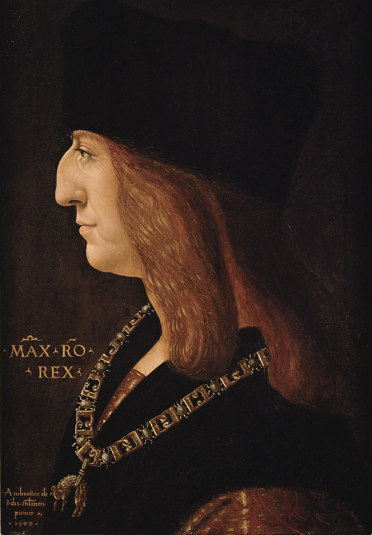 Kaiser Maximilian I. (1459-1519), Ambrogio de' Predis, 1502