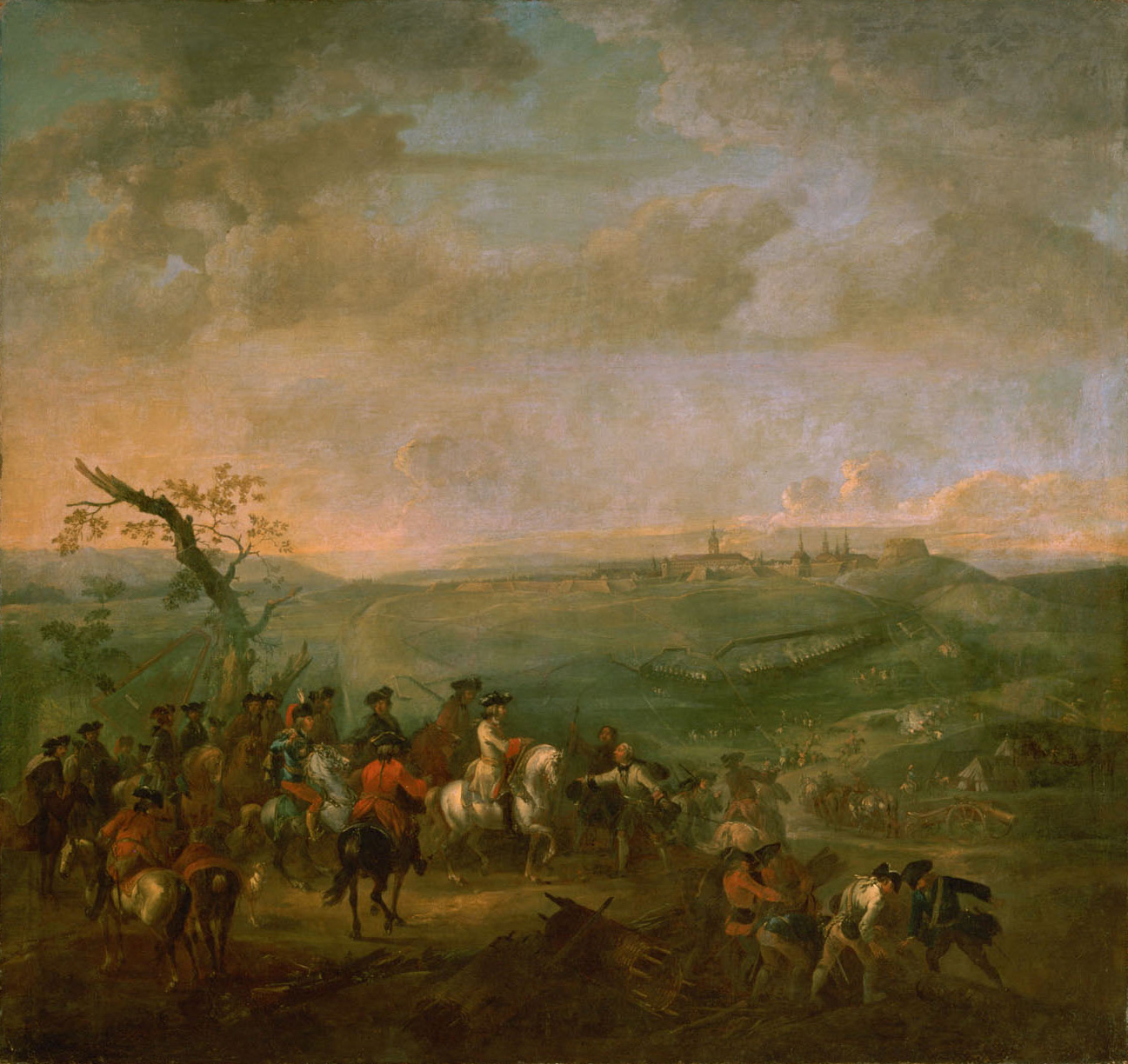 Belagerung von Prag durch die österreichische Armee unter dem Oberbefehl des Großherzogs Franz Stephan von Lothringen, August Querfurt, 1742