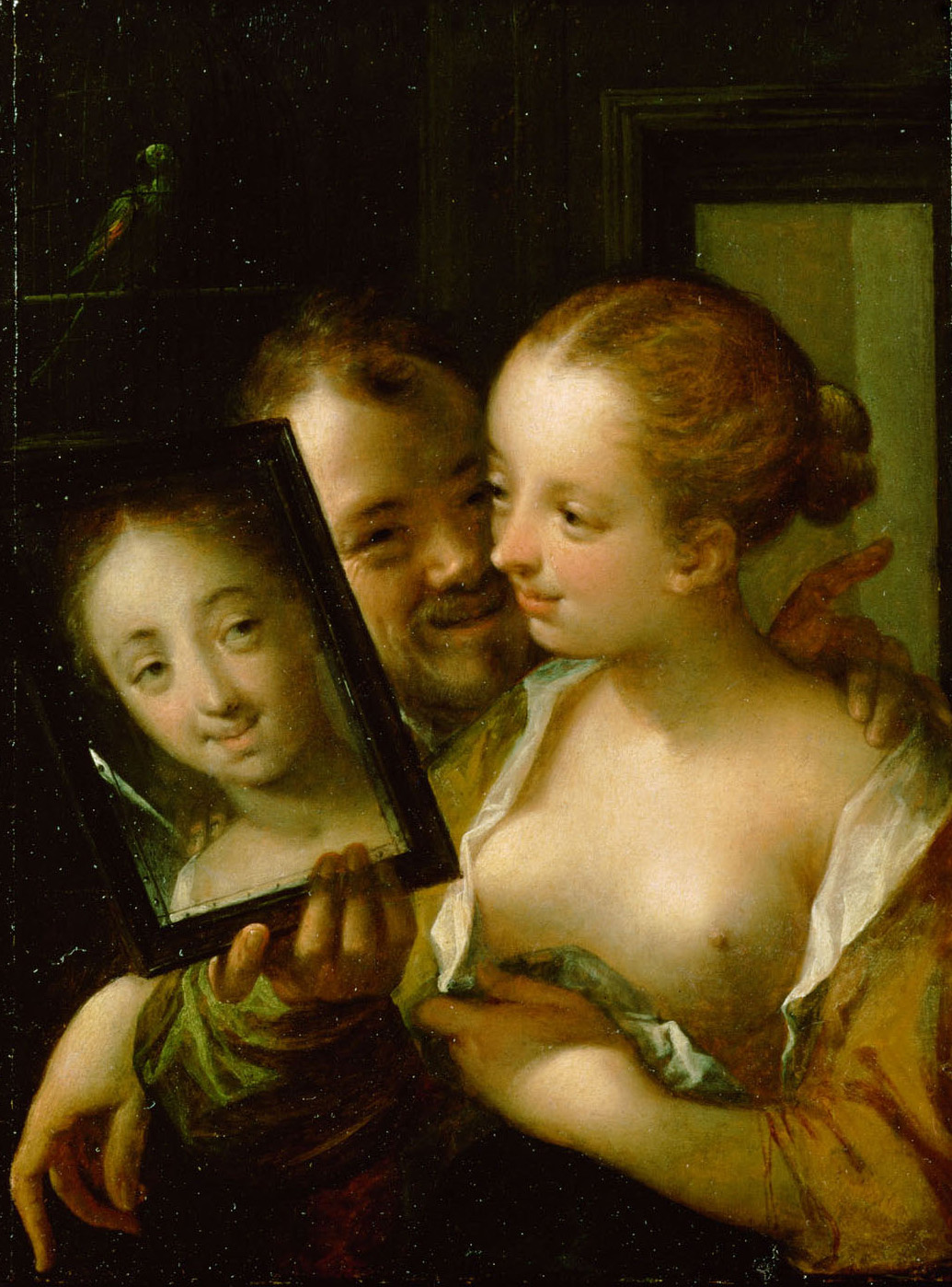 Paar mit Spiegel, Hans von Aachen, 1595-1597