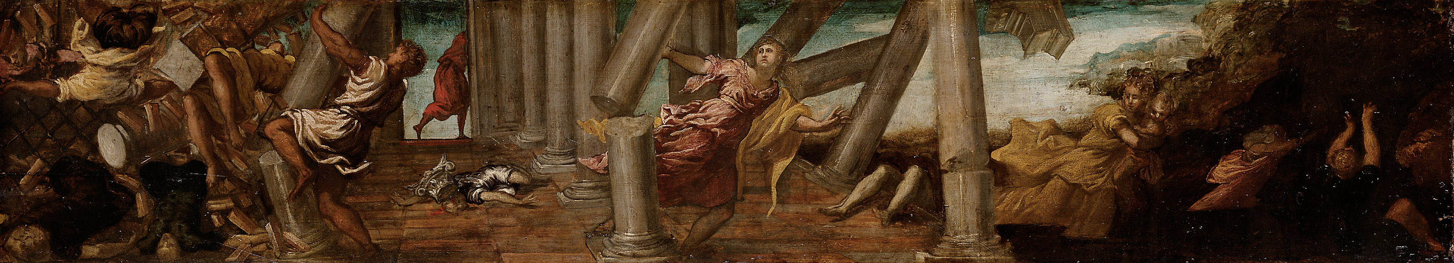 Simsons Rache an den Philistern, Jacopo Robusti, gen. Tintoretto, 1543-1544