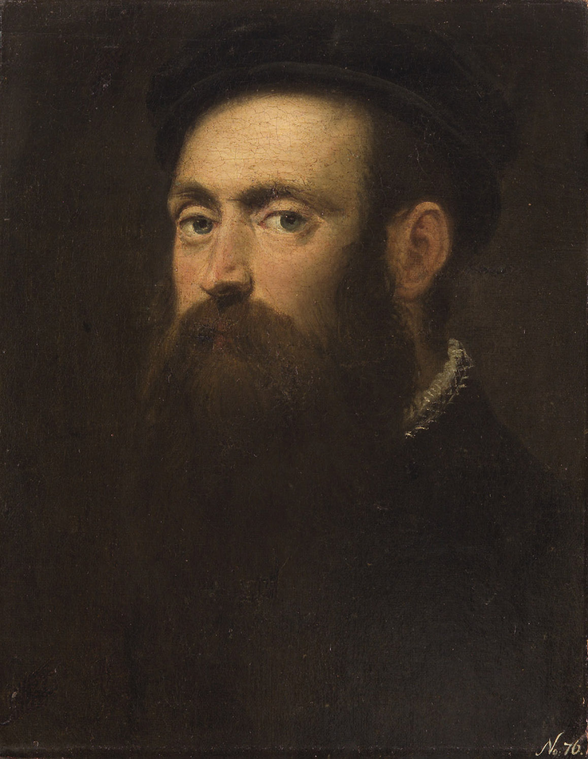 Bildnis eines bärtigen Mannes mit Barett, Jacopo Robusti, gen. Tintoretto, 1570-1580