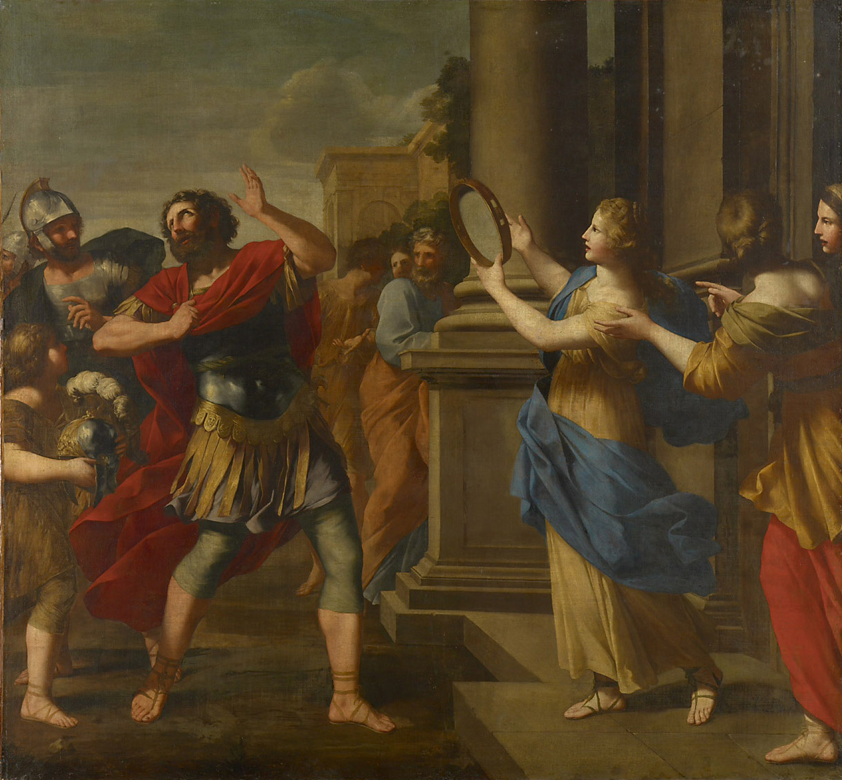 Jephta erblickt seine Tochter, Giovanni Francesco Romanelli, 1610-1662