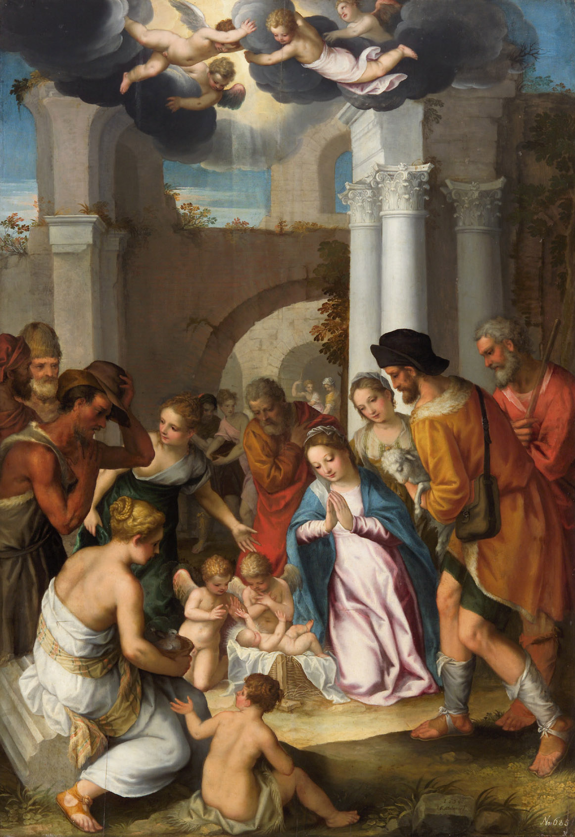Anbetung der Hirten, Hans Rottenhammer, 1608