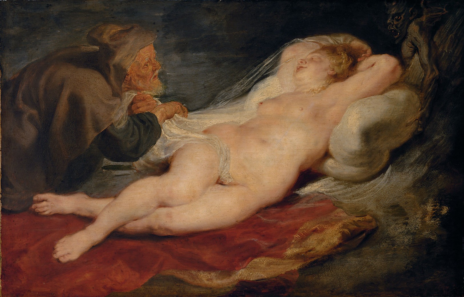 Einsiedler und schlafende Angelica, Peter Paul Rubens, 1626-1628
