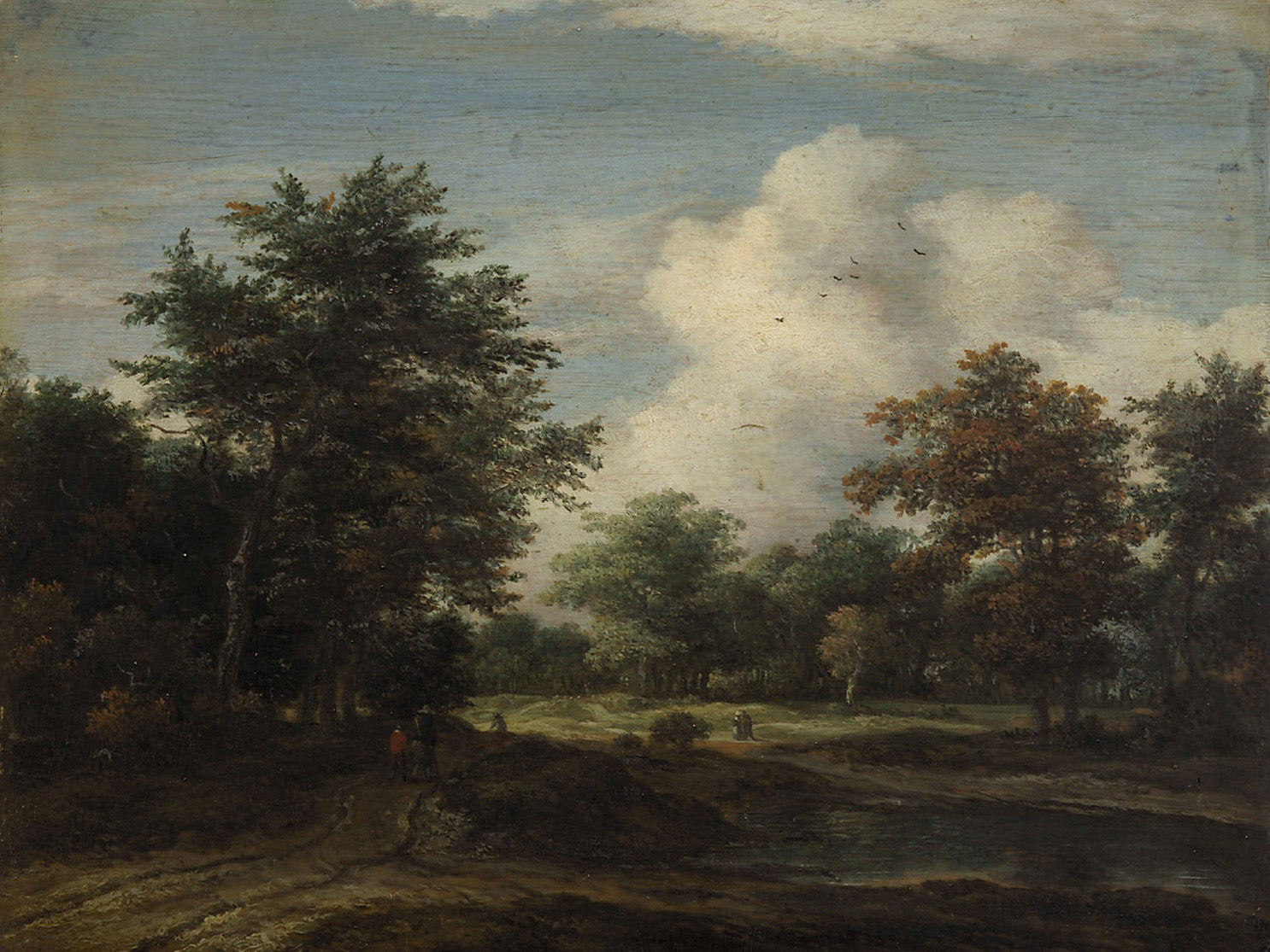 Kleine Waldlandschaft, Jacob van Ruisdael, 1658-1662