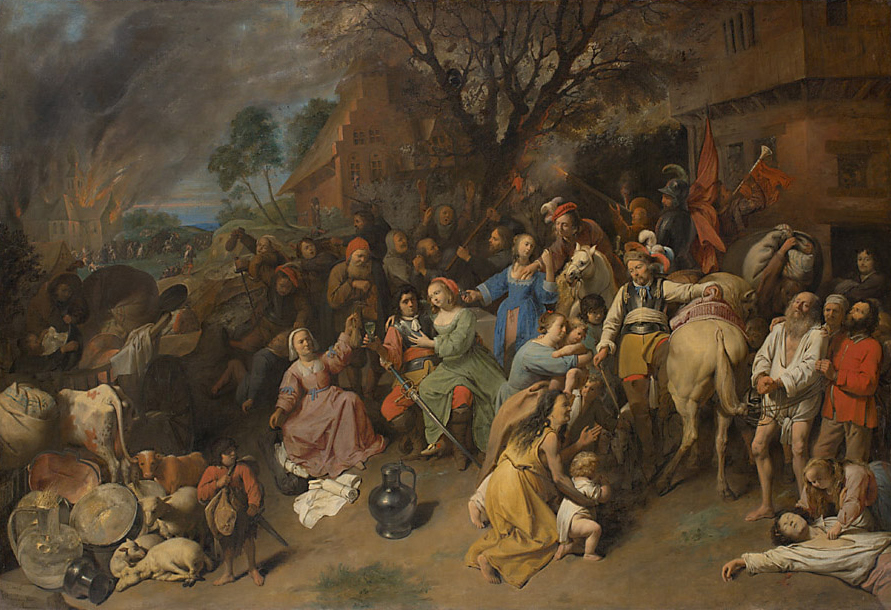 Leiden der Bauern (Plünderung), David III. Ryckaert, 1649