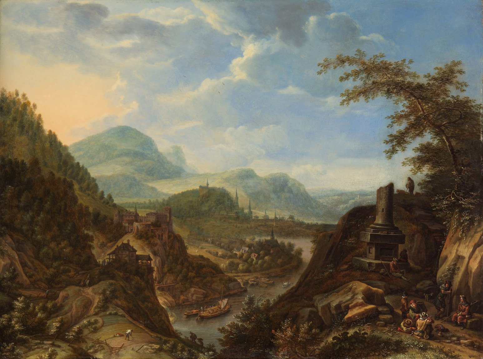Kunsthistorisches Museum Rheinlandschaft mit Reisenden