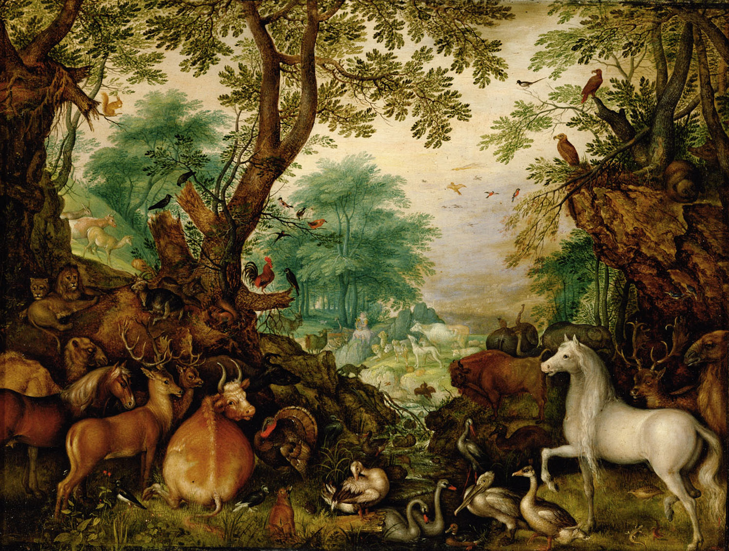 Orpheus unter den Tieren, Roelant Savery, 1625-1628