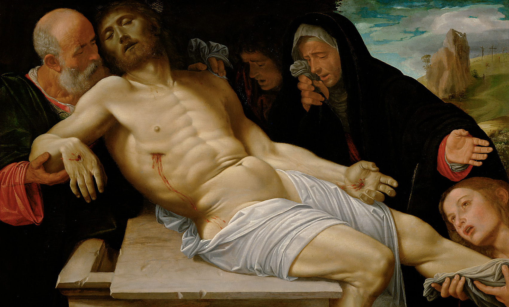 Beweinung Christi, Giovan Gerolamo Savoldo, 1513-1520