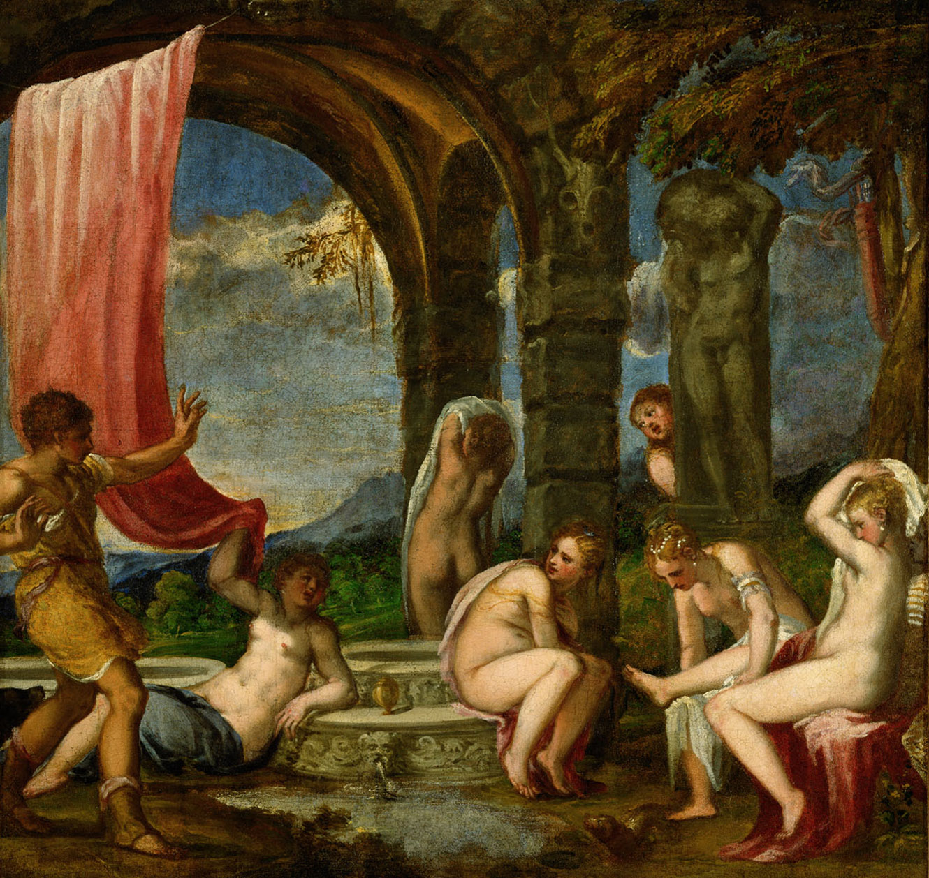 Diana und Actaeon, Andrea Meldolla, gen. Schiavone, 1560-1570