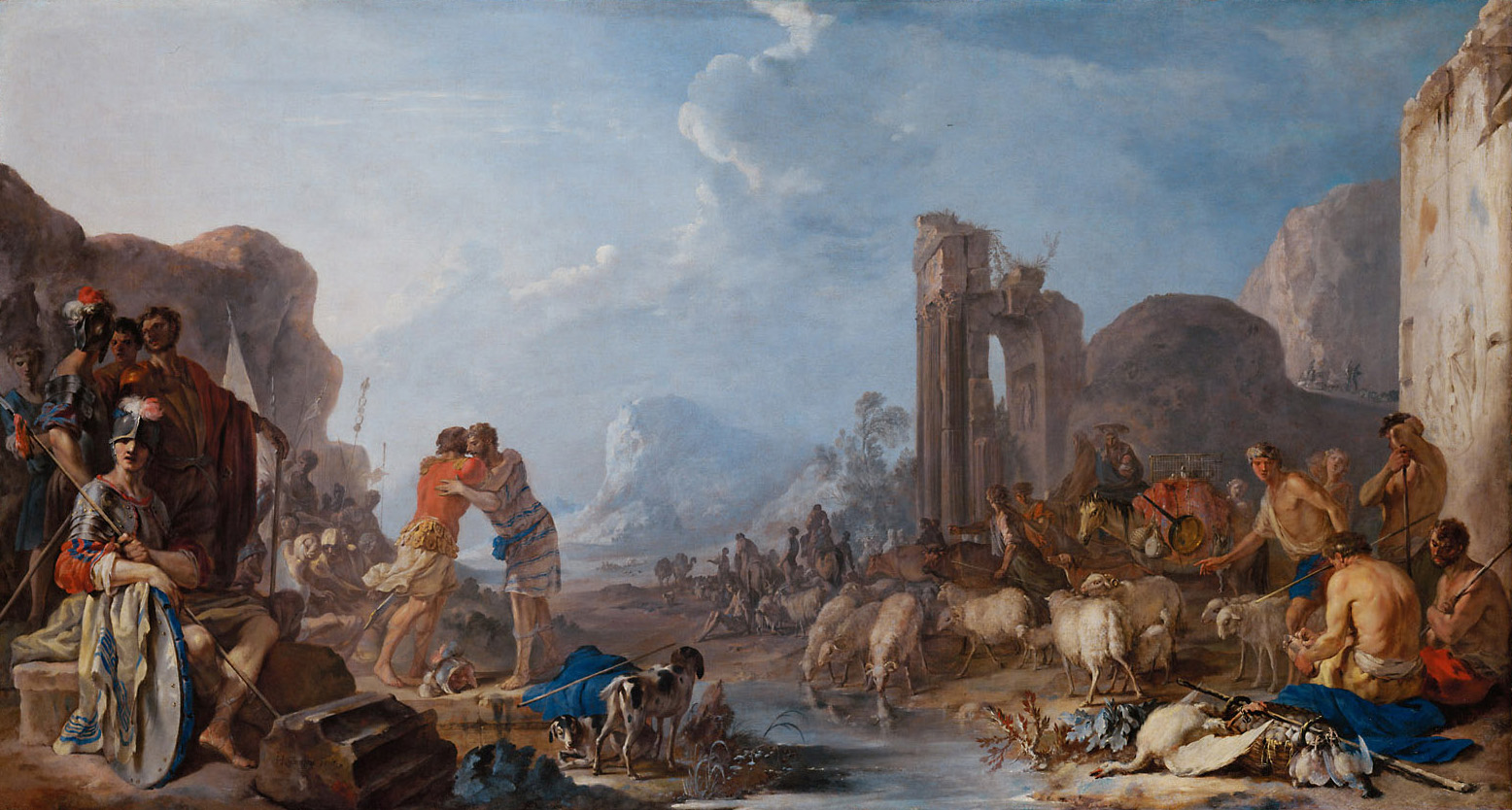 Versöhnung Jakobs mit Esau, Johann Heinrich Schönfeld, 1640-1642