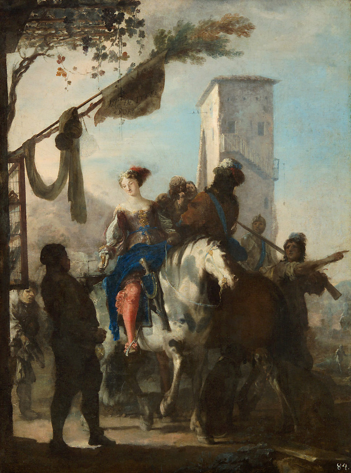 Halt vor dem Gasthaus, Johann Heinrich Schönfeld, 1650-1651
