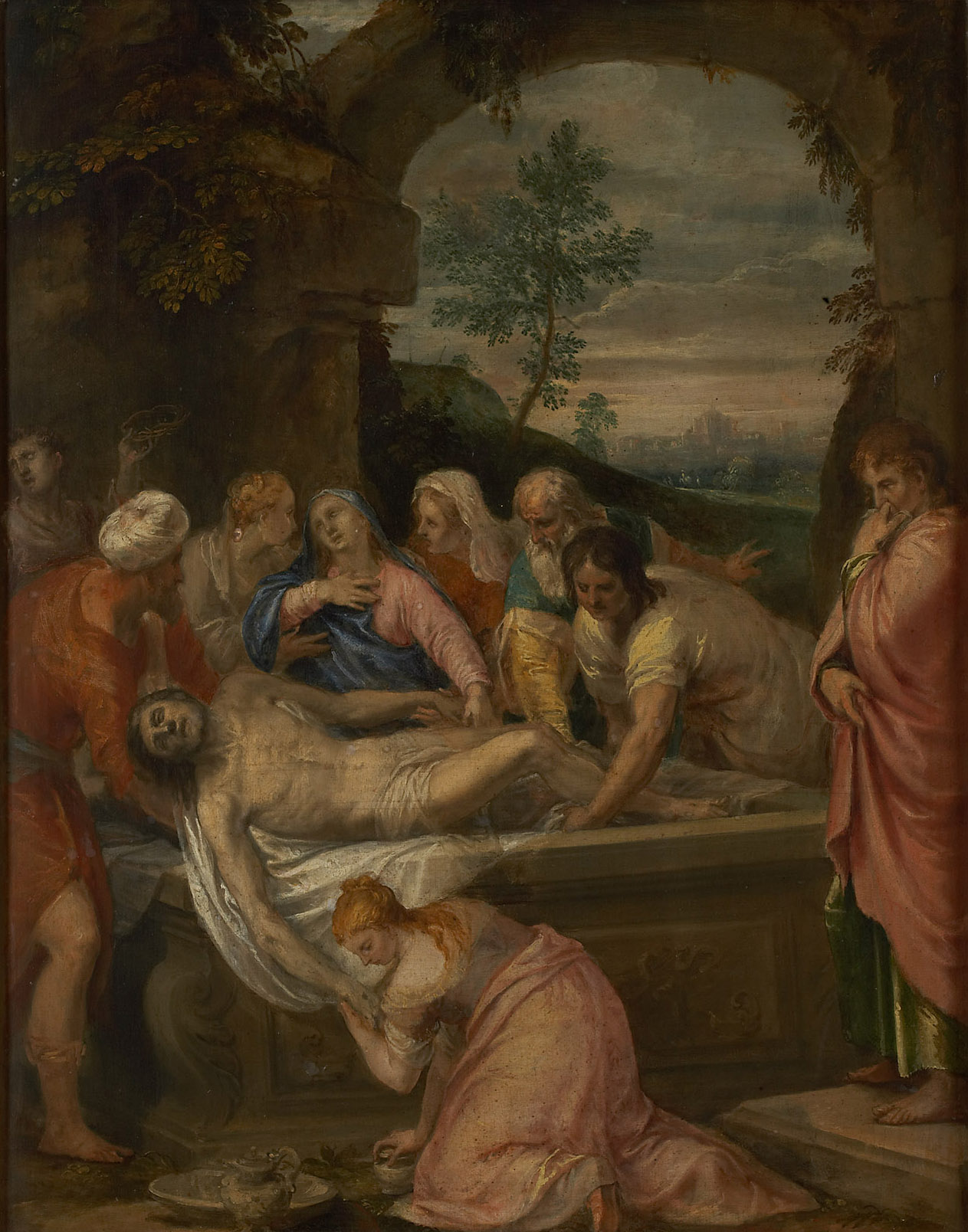 Grablegung Christi, Christoph Schwarz, 1575-1600