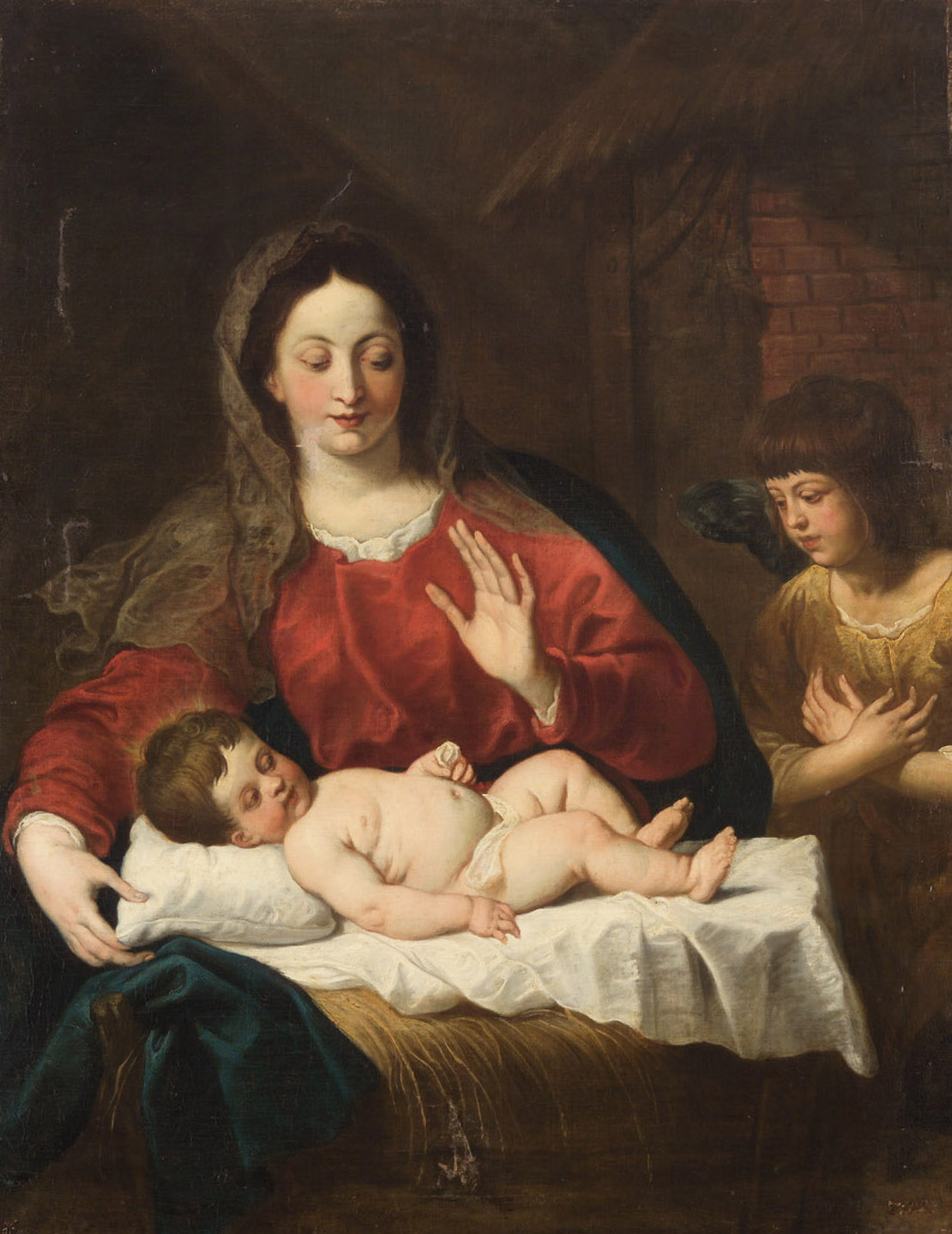 Maria mit Kind und Engel, Gerard Seghers, 1630-1635