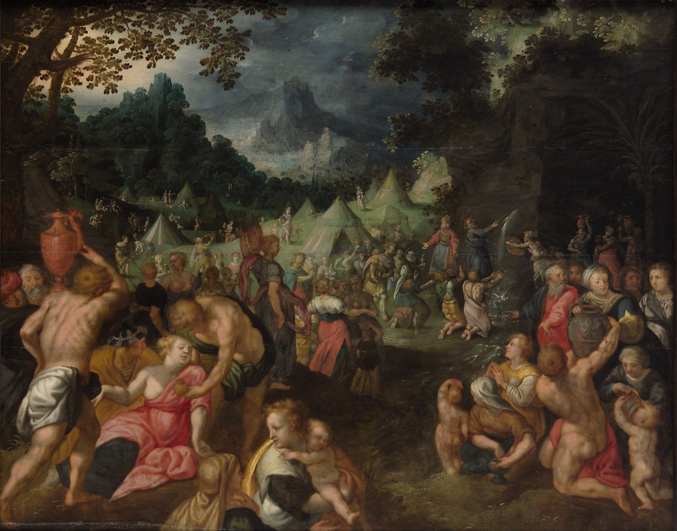 Kunsthistorisches Museum Moses schlägt Wasser aus dem Felsen